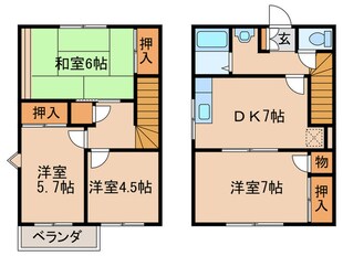 グリーンハイツ1の物件間取画像